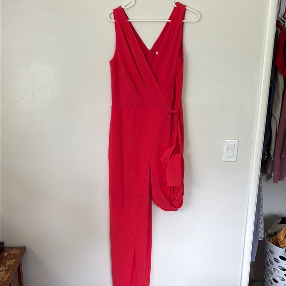 London Times Red Jumpsuit